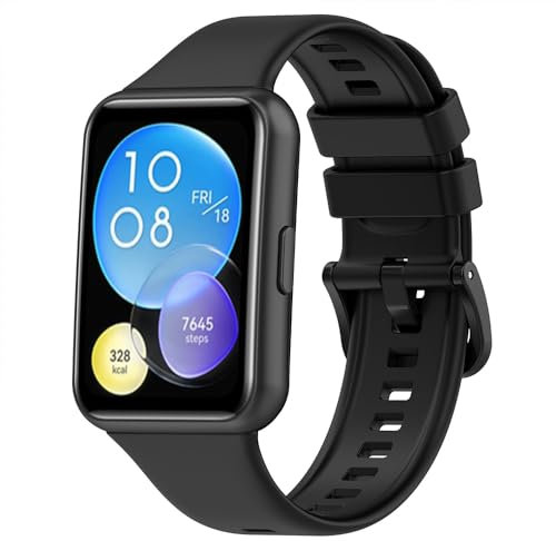 Ersatzarmband für Huawei Watch Fit 2, Sport Armband Uhrenarmband, Silikon Armbänder für Huawei Watch Fit 2 Active/Fit 2 Classic/Fit 2 Elegant
