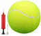 Aizuoni Großer Tennisball-Hundespielzeug, großer Tennisball für Hunde,Großer Hundeball, übergroße Tennisbälle - Interaktives Hundespielzeug, lustige Kinderspielbälle mit Pumpe und Nadel,