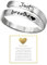Kinretixia Edelstahl Motivationsring Für Damen, Verstellbare Ringe Edelstahl Daumenring Damen Mode Ringe Frauen Set, Hypoallergen Und Nickelfrei, Geschenk Für Besondere Anlässe