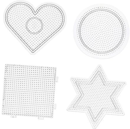 KOMBIUDA Lernwerkzeug 4 Stück Perlenvorlagen Für Kinder Stecktafel Zum Perlenbasteln Und Für Die Fantasie