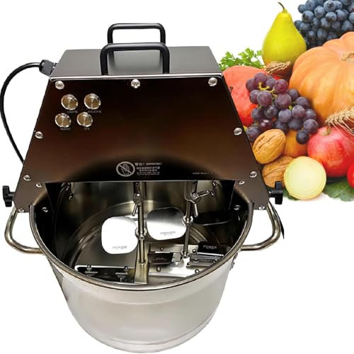 Mescolatore automatico per pentole, miscelatore per alimenti commerciale, in acciaio inox, con fondo per condimenti, zuppe e salse, grande apertura di alimentazione