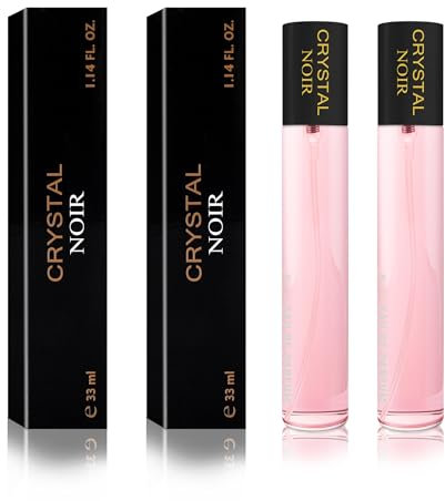 NAINA Damenparfüm Set Crystal Noir 2x 33ml – Inspirierte Parfüm Damen – Parfümfläschchen Spray, Flakon Eau de Parfum – Einzigartiger Duft und Dufterlebnisse - Damendüfte Satz mit zwei 33ml