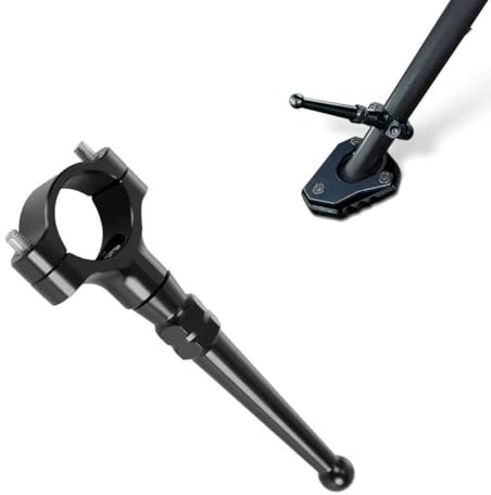 GFARDMOTO Motorrad-Ständerverlängerungssatz, kompatibel mit Honda, Kawasaki und Suzuki – Universeller Ständerverlängerungssatz für die meisten Motorradständer 19 mm–23 mm (schwarz)