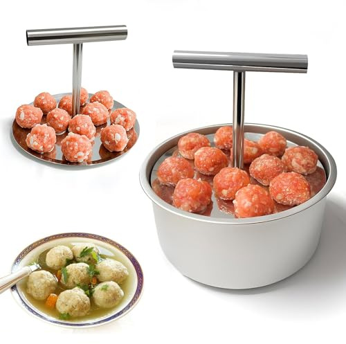 deegbbyi Machine à Boulettes de Viande, Outil de Pressage de Boulettes de Viande, Outil de Fabrication de Boulette de Viandes Réutilisables, Presse Manuelle, Presse Domestique pour Cuisine