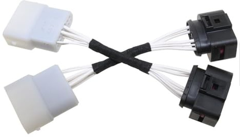 HZ-DESIGN Adapter Umrüstung Xenon auf Halogen Scheinwerfer Kabel passend für Audi TT 8N
