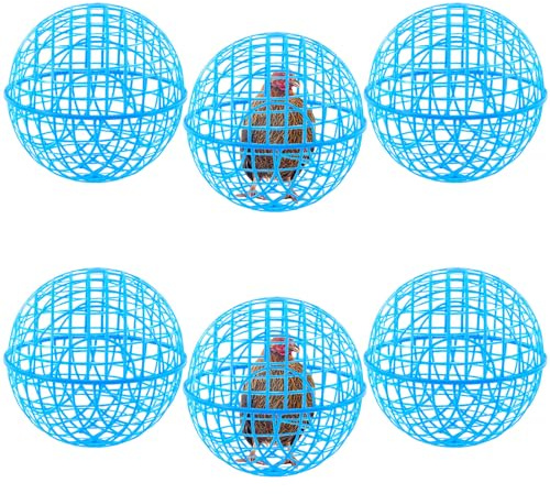 AceOrbit 6 Pcs 15.75'' Chicken Balls Cage 2026 Chicken Orb Ball Cage to Free Range Movable Rolling Movable Safety Globe for Pigeons Rabbits Ducks Outside Roaming