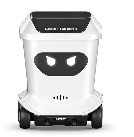 Akfldms Coche de Juguete de Papelera con Control Remoto, Se Puede Abrir y Es Móvil, con Función de Inducción Multifuncional de Seguimiento.