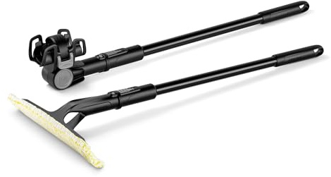 KÄRCHER set di prolunghe per lavavetri estensibile da 0,6 a 1,5 metri, set con 2 aste telescopiche, per raggiungere senza fatica le superfici delle finestre più alte