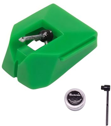 AT-VMN95E Replacement Turntable Stylus, for Audio Technica AT-VM95 Cartridges, Compatible with AT-LP120X Series, AT-LP3XBT, AT-LPW40, AT-LPW50, AT-LP5X, AT-LP8X Record Player Needles