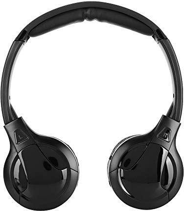 SEAFRONT Auriculares Infrarrojos Inalámbricos, Auriculares Estéreo para Auto con Audio De 2 Canales, Silencio Automático, Ergonómicos Ligeros Y Plegables para Pasajeros De Viaje con DVD En Automóvil