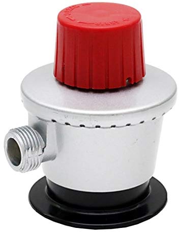 com-gas 200084 200084-Regulador Salida Libre, soldadores, Plata/Rojo, 5.5x7x8 cm