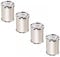SOTECH 4er Set Möbelfüße RADO (Höhe 70 mm, Ø 50 mm, Aluminium/Chrom poliert) höhenverstellbare Vitrinenfüße