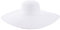 Lawliet Womens Church Wedding Occasion Hat Large Wide Brim Straw Summer UV Protection(White)