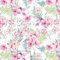 100x160cm 100% Baumwolle Baumwollstoff Streifen Blumen Meterware Handwerken Nähen Stoff (Rose Orchidee Vogel)