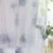 Delien Voile Gardine mit Pusteblume-Motiven Druck transparenter Vorhang mit Ösen Wohnzimmer Gardinenschals BxH 140x225cm Weiß 1 Stück
