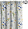 ABAKUHAUS Blume Vorhänge, Gardinen, Mohnblumen Gänseblümchen Rural, Fensterbehandlungen für Wohnzimmer Schlafzimmer Dekor, 2 Stück 75 cm b x 225 cm h, Pale Grün Gelb Blau