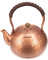 Kupferkessel, Wasserkocher, kochende Teekanne, manuell geschlagene Kupfer-Teekanne, unbeschichtetes Teeset, Kapazität: 1,6 l/Kapazität: 1,2 l (16 Liter)