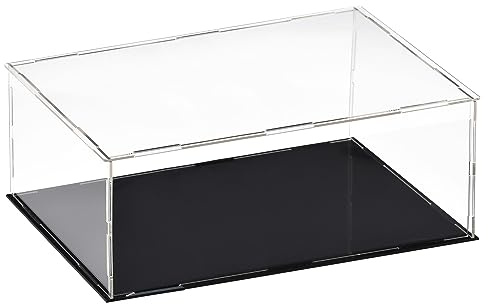 sourcing map Acryl Klar Vitrine Box Staubdichter Schutz 30x20x10cm | Würfel Sammlerstück Ausstellungsbox