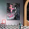 Puzzle 1000 Teile Cartoon-Graffiti-Kunst-Malerei-Kunst rosa Panther-Bild Puzzle 1000 Teile Landschaft Geschicklichkeitsspiel für die ganze Familie, farbenfrohes Platzierungssp(38X26cm)