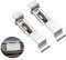 2 Pcs Trailer Number Plate Clips Stainless Steel Spring Holder Number Plate Brackets Loaded Holder for Motorcycles Car Caravan