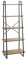HAKU Möbel Regal Eiche, schwarz, Metall, Spanplatte - Maße: B 60 cm x H 164 cm x T 36 cm, Style: Modern