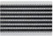 PANA® Aluminium Türmatte (42x60 cm) • Fußmatte Außen • Schmutzfangmatte • Fussabtreter mit Nadelfilzeinlagen für den Außenbereich • Floor mat • Grau