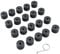 20pcs 17mm Voiture écrou de moyeu Couvercle de Boulon avec Crochet de démontage pour Jetta Golf