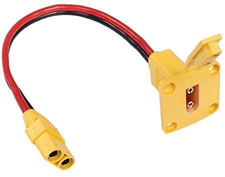 RIIEYOCA XT90 Adapter mit Panelkabel XT90 Ladekabel 10AWG XT90 Stecker auf Buchse Stromkabel (30CM)