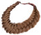 Gledola Messy Synthetisches Haar Geflochtenes Stirnband Klassisches Chunky Wide Geflochtenes Stirnband (Mittelbraun)