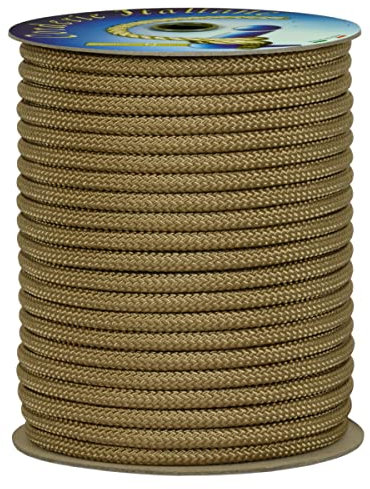 Corderie Italiane 006084815 Doppia treccia skipper alta tenacità, beige, 12 mm - 30 metri