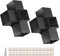 Tocretoare Pergola Kit, Woodworks Pergola Brackets 6 x 6 (Actual: 5.5x5.5 Inch), 2 Pack 4-Way Right Angle Corner Brackets, Powder-Coated Pergola Hardware, for Lumber Pergola Gazebo