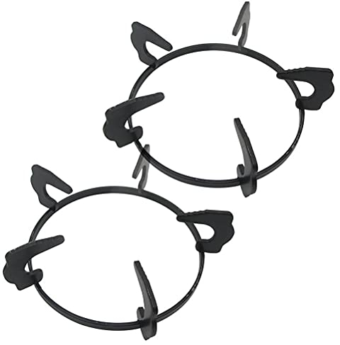 SyangKaitian Cast Iron Wok Ring Support Wok Pan Rack Stove Trivets Non Slip Wok Rack Fire Stove Cover,2PCS Wok Support Stands Pan Holder Gas Stove Iron Trivets Gas Support Ring for Pot Pan