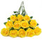 Hywean Homd 12 Stück Künstliche Rosen, Kunstblumenstrauss mit Hoher Simulation, Kunstrosen Geeignet für Dekoration von Familien, Hochzeiten, Geburtstagen, Partys, Gärten, Etc