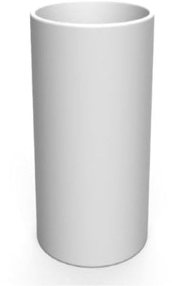 newgarden Fioriera decorativa rotonda ortensie per interni ed esterni. Altamente resistente ai raggi UV. Grande fioriera per fiori e piante realizzata in polietilene in Spagna. (40 High, Bianco)