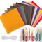 Piashow 12 Farben Bienenwachskerzen, Bienenwachsplatten für Kerzen, DIY Kerzen Selber Machen Set, Kerzen Bemalen Set für Erwachsene und Kinder (20x20cm)