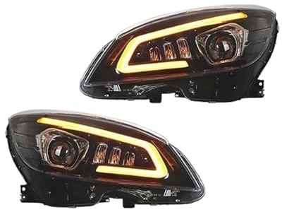 Nebelscheinwerfer Für Benz Für C200 Für C260 Für C300 2007-2010 W204 LED Scheinwerfer Gruppe Für Auto Upgrade Scheinwerfergläser GT Stil Zubehör Frontscheinwerfer Gruppe