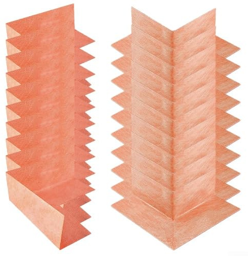 Filteilect Lot de 4 membranes de douche d'angle étanches en polyéthylène à angle droit sans couture pour baignoires, hammams, cuisines et balcons, fuite facile à installer (4 pièces à l'intérieur)