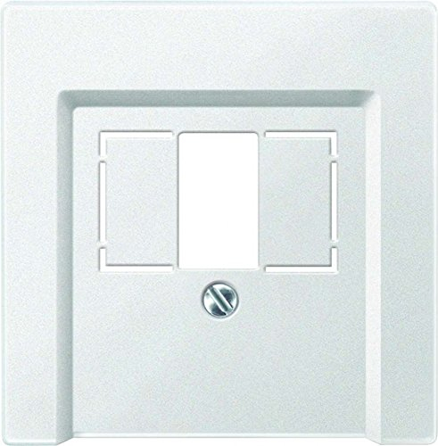 Merten Zentralplatte für TAE/Audio/USB, System M, polarweiß, 297919