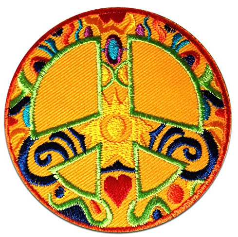 Catch the Patch Peace Frieden - (Größe: 7,5 x 7,5 cm) – Kultige Aufnäher zum Aufbügeln & Aufnähen – Für Jacken, Rucksäcke, Shirts & Cosplay – Ein Must-have für DIY-Fans