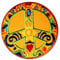 Catch the Patch Yellow 7,5cm Round Fabric Patch - Iron on Patches Adhesive Emblem Stickers Appliques, 1 in Package