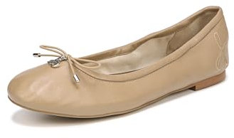 Sam Edelman Women's Felicia Ballet Flat, Soft Beige, 4 UK