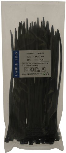 Celsus CT200 Cable Ties 200 x 4.8 mm - Black (Pack of 100)