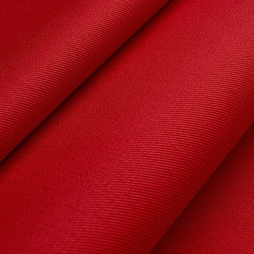 Öko-Tex® Baumwollköper - waschecht, lichtecht und strapazierfähig - Mischgewebe in Köperbindung - Meterware (rot)