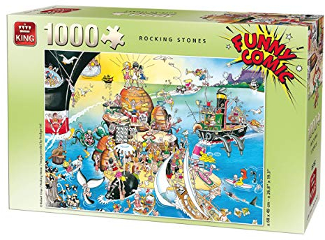 King kng05221 Funny Comics Rocken, Steine Puzzle (1000 Teile)