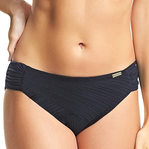 Fantasie Ottawa Bikini Brief Mid Rise 6358 Fully Lined Bottoms Black