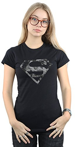 DC Comics Women's Superman Marble Logo T-Shirt