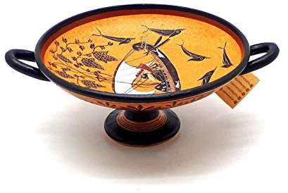 God Dionysus Cup Altgriechische Vase Keramik Kylix Copy Museum Griechenland