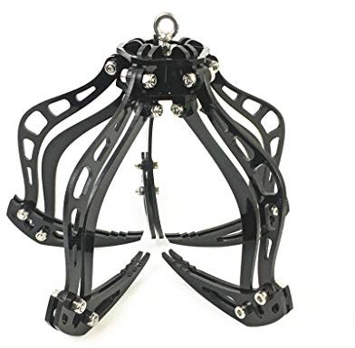 smallJUN Roboter Greifer, Acryl Manipulator Drohne Mantis Klaue Haken Grabber Kit Automatisches Greifen Set für Quadcopter Rettungssystem,