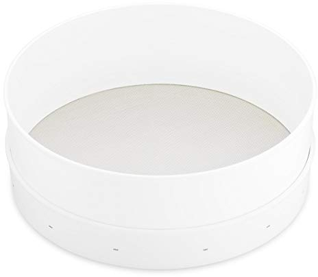 thermohauser 3000239171 - Setaccio grande in acciaio INOX e plastica PS, diametro 30,5 cm, larghezza maglie 0,5 mm, lavabile in lavastoviglie, tessuto in acciaio INOX