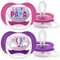 AVENT Ultra Air Schnuller, 2er-Pack – BPA-frei, Schnuller für Babys von 6–18 Monate, Ballon/Papa (Modell SCF080/04)